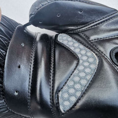 Boxing Sanda Gloves Free Fighting Half Finger Boxing Gloves, Black Golden