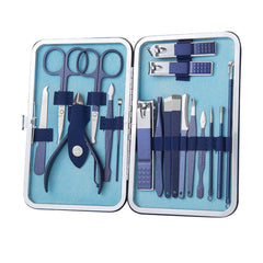 Stainless Steel Nail Clipper Set Nail Art Set Manicure Tools, 2 Sets 7 In 1, 2 Sets 10 In 1, 12 In 1, 18 In 1