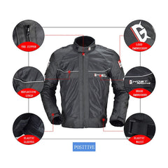 GHOST RACING GR-Y05 Motorcycle Cycling Cloth Men Knight Racing Jacket Keep Warm Anti-Fall Locomotive Off-Road Suit, M, XL