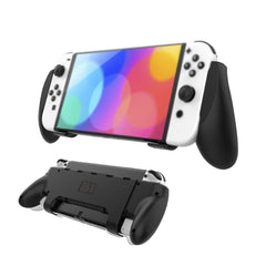 JYS NS218 Multifunctional Game Console Integrated Protective Case With Grip For Switch OLED, White, Black