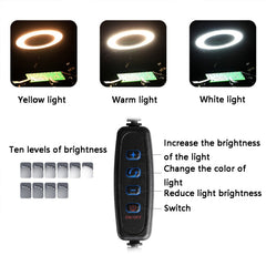Six-Jaw LED Lamp Magnifying Glass Soldering Station with Fan, N-SS6LMF-BK9, N-SS6LF-BK9