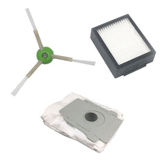 3 PCS Dust Bag Sweeper Accessories For iRobot I7, 3 PCS Side Brush, 3 PCS Filter, 3 PCS Dust Bag
