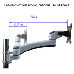 Gibbon Mounts FE111B Punch-Free Wall-Mounted Computer Monitor Stand