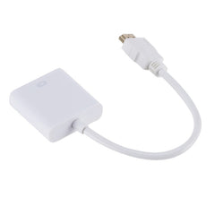 ZHQ007 HD 1080P HDMI to VGA Converter, White, Black