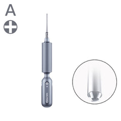 Qianli Super Tactile Grip-Type Precision Silent Dual-Bearing Screwdriver, Type A Phillips, Type B Tri-point, Type C Pentalibe, Type D Pinhead Philips, Type E T2 Torx