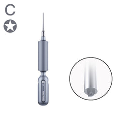 Qianli Super Tactile Grip-Type Precision Silent Dual-Bearing Screwdriver, Type A Phillips, Type B Tri-point, Type C Pentalibe, Type D Pinhead Philips, Type E T2 Torx