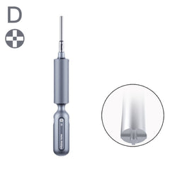Qianli Super Tactile Grip-Type Precision Silent Dual-Bearing Screwdriver, Type A Phillips, Type B Tri-point, Type C Pentalibe, Type D Pinhead Philips, Type E T2 Torx