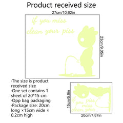 DX396 Bathroom Toilet Decoration Luminous Wall Sticker, DX396