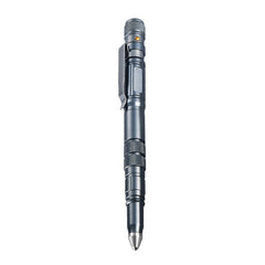 P08 Outdoor LED With Flashing Tungsten Steel Window Breaking Self-Defense Pen, Black, Gold, Grey