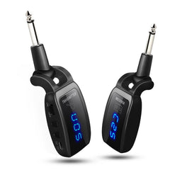 U12DX 6.35mm Jack Wireless Guitar Transmitter Receiver Rechargeable Adapter, U12DX Red, U12DX Black