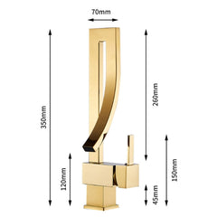 All-copper Rotatable Countertop Basin Hot And Cold Water Faucet, Hot And Cold Water Faucet
