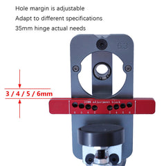 35mm Hinge Open Hole Cabinet Door Plate Hinge Packed Locator, 6 PCS / Set Hinge Open Hole