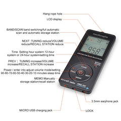 Mini Aviation Band Radio Can Set Automatic Shutdown FM, AM, AIR Radio, HRD-767