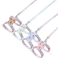 Rabbit Head Type Cat Traction Rope Anti-breakaway Adjustable Cat Leash, Small Suitable for Within 3kg, Large Suitable for 3-6kg