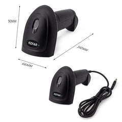 Kefar Supermarket Store Cashier Wired Red Light Scanner, 1D Barcode, QR CodeWireless