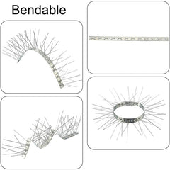 50cm Long Bird Repellent Anti-cat Thorn Stainless Steel Anti-bird Thorn, 10 PCS 50cm Long