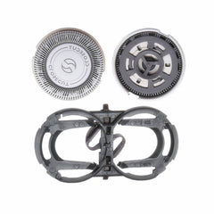 Razor Blades Shaving Heads with ABS Mount Holder Kit For Philips PQ182 PQ183 PQ206 /190, Shaving Blades