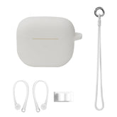 Bluetooth Earphone Silicone Cover Set For AirPods 3, Hand Rope Set White, Hand Rope Set Mint Green, Hand Rope Set Grass Green, Hand Rope Set Pink, Hand Rope Set Black, Hand Rope Set Red, Hand Rope Set Yellow, Hand Rope Set Gray, Hand Rope Set Wine Red