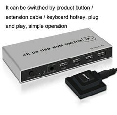 KYSW59 60HZ DP USB KVM Switch 2-in-1 Computer Sharing Device, KYSW59, 8K