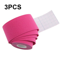3pcs Muscle Tape Physiotherapy Sports Tape Basketball Knee Bandage, Size:, 2.5cm x 5m, 3.8cm x 5m