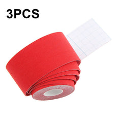 3pcs Muscle Tape Physiotherapy Sports Tape Basketball Knee Bandage, Size:, 5cm x 5m