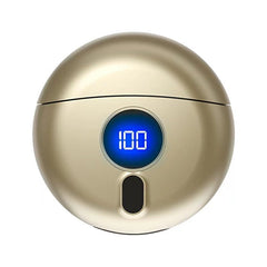 TJ01 Flying Saucer Razor USB Rechargeable Mini Shaver, Dark Gray, Champagne Golden
