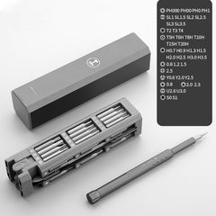 GREENER Screw Knife Set Mobile Notebook Disassembling Maintenance Tool, 44 In 1 Aluminum Barrel, 30 In 1 Aluminum Barrel, 40 In 1 Double Aluminum Barrel