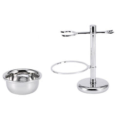 Men Manual Vintage Metal Shaver Stand Set