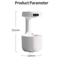 W1 LED Smart Display Anti-Gravity Water Drop Humidifier, W1
