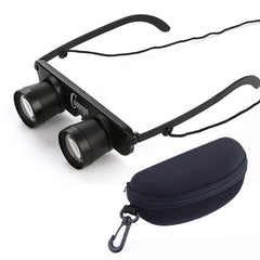 Camman 3 x 28 Adjustable Focus Glass Type Fishing Binoculars ,Spec:, Only Binoculars, With Zippered Glasses Case