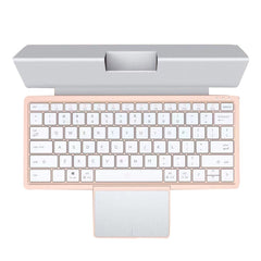 KF7800 Hidden Touchpad Portable Tablet Computer Wireless Bluetooth Keypad With PU Leather, KF8700 (Black), KF8700 (Pink)