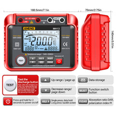 ANENG MH13 High Voltage Digital Electronic Meter Insulation Resistance Tester