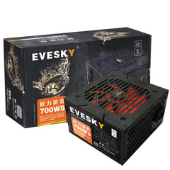 EVESKY 700WS ATX 12V Computer Power Supply With 12cm Fan, 700WS