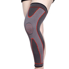 Nylon Knitted Riding Sports Extended Knee Pads, L
