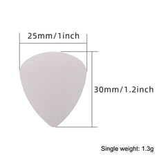 10PCS Thumb Fingers Metal Stainless Steel Bayse Guitar Paddles, Steel Bayse Guitar Paddles