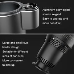Car Digital Display Fast Cooling and Heating Cup, Style:, Generation 1 Black, Generation 3 Gray