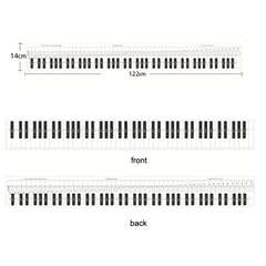 88 Keys Keyboard Piano Practice Paper Comparison Table Fingering Practice Comparison Chart, White