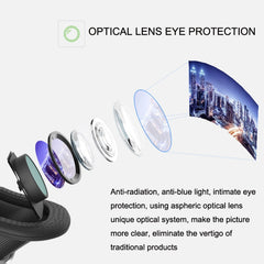 VRSHINECON G10 Headwear 3D Virtual VR Glasses, G10 Black