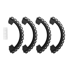 For DJI Avata BRDRC-9604 4pcs Drone Propeller TPU Protective Guard UAV Bumper Anti-collision Ring Cover, For DJI Avata(Black)
