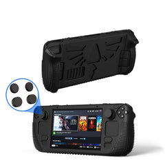 For Steam Deck V V4-1 Silicone Non-slip Protective Case for Pocket Consoles with Holder Function, V4-1(Blue), V4-1Black), V4-1(Red), V4-1(Green)