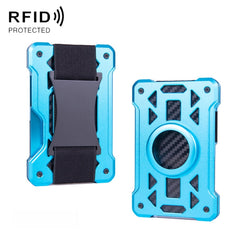 For AirTag 2nd Gen / AirTag 1st Gen Card Holder Metal Anti-Theft RFID Wallet, ak-4 B Silver, ak-4 B Blue, ak-4 B Gray, ak-4 A Black, ak-4 A Blue, ak-4 A Silver, ak-4 A Gray, ak-4 B Black