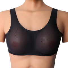 CD Crossdressing Silicone Fake Breast Vest Underwear, AA+XS 400g, A+S 500g, B+M 600g, C+L 800g, D+XL 1000g, DD+XXL 1200g, E+XXXL 1400g, EE+XXXXL 1600g