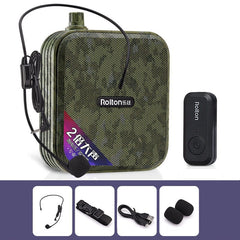 Rolton K600 7.4V Bluetooth Wirelss Audio Speaker Megaphone Voice Amplifier With Transmitter, With Transmitter