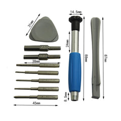 For Nintendo Switch PSP/GBA/DS/3DS 10 In 1 Repair Tool Kit Screwdriver Set, 10 In 1
