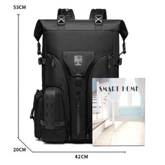 Ozuko 9631 Waterproof Outdoor Backpack Large Capacity Travel Baseball Bag