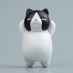Cartoon Cat Fridge Magnet Resin Ornament Ornament, With Magnetic Sticker, Without Magnetic Sticker