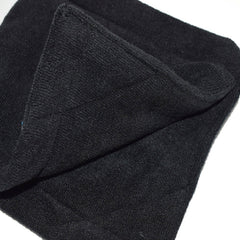 Microfiber Fleece Lining GOLF Ball Cleaning Towel with Carabiner Hook, Cleaning Towel Grey, Cleaning Towel Black