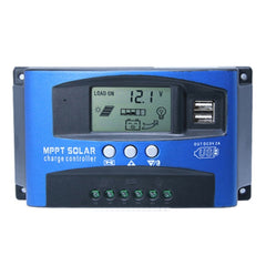 YCX-003 30-100A Solar Charging Controller with LED Screen & Dual USB Port Smart MPPT Charger, 12/24V 30A, 12/24V 40A, 12/24V 50A, 12/24V 60A, 12/24V 100A, 12/24/36/48/60V 100A