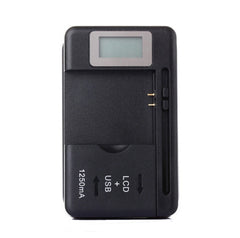 SS-5 Universal Cell Phone Battery Charger With USB Output & LCD Display, US Plug, 600A/1250mA