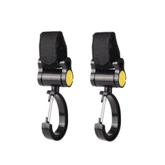 2pcs Universal Baby Stroller Hooks Accessories 360 Degree Sticky Hooks, Sticky Hooks(Pink), Sticky Hooks(Yellow), Sticky Hooks(Black)